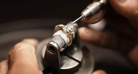 We offer professional jewelry repair, including ring resizing, stone replacement, and polishing, ensuring your treasured pieces are restored to their original beauty.